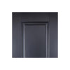 Arnhem 2 Panel Black Primed Single Evokit Pocket Door Detail