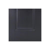 Eindhoven 1 Panel Black Primed Single Evokit Pocket Door Detail
