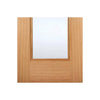 Eindhoven 1L Oak Single Evokit Pocket Door Detail - Clear Glass - Prefinished
