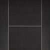 Laminate Vancouver Dark Grey Fire Door - 1/2 Hour Fire Rated - Prefinished