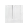 London Single Evokit Pocket Door Detail - Clear Glass - White Primed