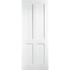London 4 Panel Single Evokit Pocket Door - White Primed