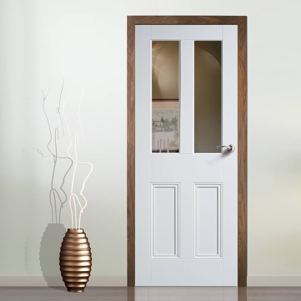 Nostalgia Malton Unglazed Door - Raised Mouldings - White Primed