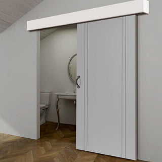 Image: Thruslide White Pelmet Kit for Sliding Doors