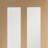 Bespoke Thrufold Malton Oak Shaker 2P & 2L Glazed Folding 2+0 Door