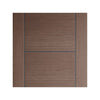 Vancouver Chocolate Grey Staffetta Twin Telescopic Pocket Doors - Prefinished