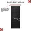 OUTLET - Solid Urban Style Composite Door Set - Slate-Grey - No Damage