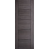 Vancouver Ash Grey Fire Door - 1/2 Hour Fire Rated - Prefinished