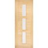 Bespoke Sofia 3L Oak Door Pair - Clear Glass - Prefinished