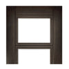 Montreal Dark Grey Ash Double Evokit Pocket Door Detail - Clear Glass - Prefinished