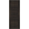 Montreal Dark Grey Ash Double Evokit Pocket Door Detail - Prefinished