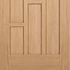 Three Sliding Wardrobe Doors & Frame Kit - Coventry Contemporary Oak Panel Door - Unfinished