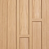 Three Sliding Wardrobe Doors & Frame Kit - Coventry Contemporary Oak Panel Door - Unfinished