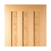 idaho oak 3 solid panel door prefinished