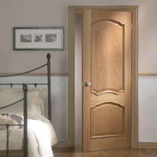 Image: louis oak door with raised mouldings 