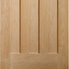 Two Folding Doors & Frame Kit - DX Oak 1930's Panel 2+0 - Unfinished