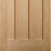 Single Sliding Door & Wall Track - DX 1930'S Oak Panel Door - Prefinished
