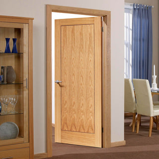 Image: Oak 1 Panel Inlay Flush Door - Prefinished