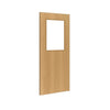 Deanta oak veneered interior door with safety glass