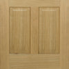 Oak Fire Door, Regency 4 Panel - No Raised Mouldings - 1/2 Hour Fire Rated