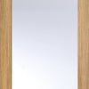 Bespoke Full Pane Oak Door Pair - Clear Glass
