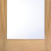 Bespoke Full Pane Oak Door Pair - Clear Glass