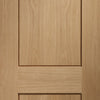 Bespoke oak flush modern door