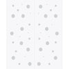 Polka Dot 8mm Obscure Glass - Clear Printed Design - Double Absolute Pocket Door