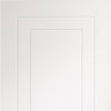 Potenza White Flush Door Pair - Prefinished