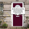 Premium Composite Front Door Set - Snipe 1 Pectolite Glass - Shown in Purple Violet