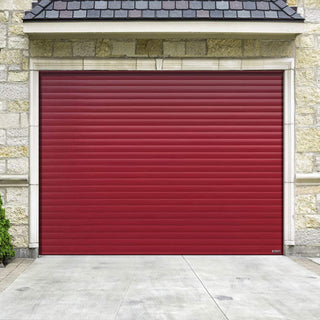 Image: Gliderol Electric Insulated Roller Garage Door from 1995 to 2146mm Wide - Purple Red