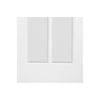 W4 Reims Room Divider Door & Frame Kit - Bevelled Clear Glass - White Primed - 2031x1246mm Wide