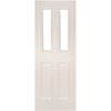 Bespoke Rochester Clear Glazed White Primed Internal Door Pair