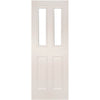 Rochester Clear Glazed White Primed Door Pair