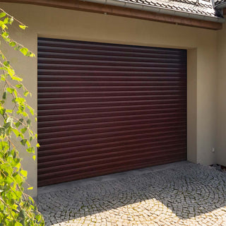 Image: Gliderol Electric Insulated Roller Garage Door from 1995 to 2146mm Wide - Rosewood