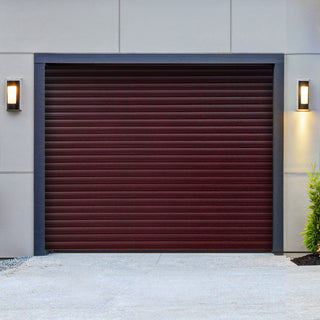 Image: Gliderol Electric Insulated Roller Garage Door from 1900 to 1994mm Wide - Rosewood