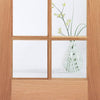 SA 10 Pane Oak Doors - Clear Glass