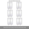 ThruEasi Room Divider - SA 15L Clear Glass White Primed Door with Single Side