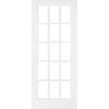 WhiteRoom Divider - SA 15L Clear Glass Primed Door with Full Glass Side