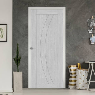 Image: Ravello Light Grey Ash Fire Internal Door - 1/2 Hour Fire Rated - Prefinished