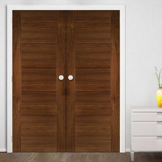 Image: Seville Walnut Prefinished Door Pair