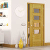 Bespoke Seville 4L Glazed Oak Internal Door - Prefinished