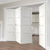Four Folding Doors & Frame Kit - Shaker 4P 3+1 - White Primed
