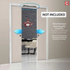 Chocolate Grey Alcaraz Double Evokit Pocket Door - Prefinished