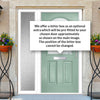 Premium Composite Front Door Set with One Side Screen - Snipe 1 Murano Green Glass - Shown in Chartwell Green