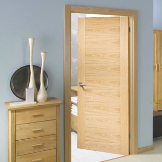 Image: Bespoke Sofia Oak Flush Door - Prefinished