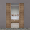 Sofia Walnut Veneer Absolute Evokit Double Pocket Doors - Prefinished