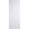 Mexicano Evokit Pocket Fire Door Detail - Vertical Lining - 30 Minute Fire Rated - White Primed