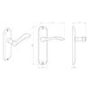DL181 Andros Lever Latch Handles - 3 Finishes