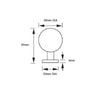 Steelworx SWKNR1058 Mortice Door Knob Handles on Round Rose - Satin Stainless Steel